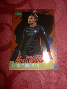2021 Parkside NWSL Vol 2 Next Wave Red /2000 Trinity Rodman #NW19 Rookie RC CARD