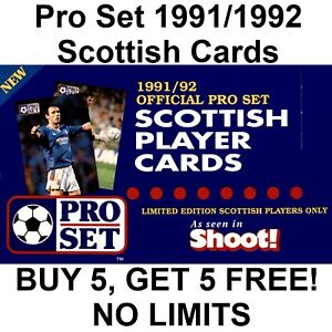 Pro Set 1991/1992 (Scottish Footballers) **Please Select Cards**