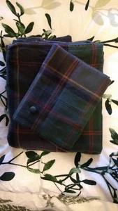 DORMA LIVINGSTON SINGLE SIZE BEDDING SET BRUSHED COTTON BLUE GREEN FALL WINTER - Picture 1 of 1