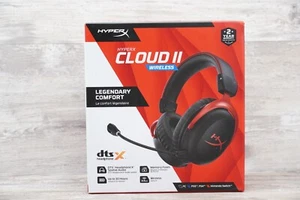 HyperX Cloud II Wireless - Gamingowy zestaw słuchawkowy (czarno-czerwony) USZKODZONE PUDEŁKO - Zdjęcie 1 z 7