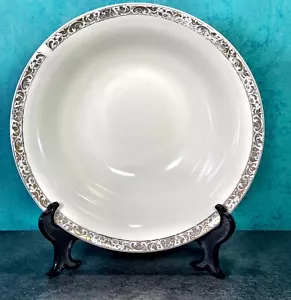 SANGO GOLD RIMMED TRANSLUCENT CHINA DEVILLE SERVING BOWL 9 1/4" #8460 VGC - Picture 1 of 10