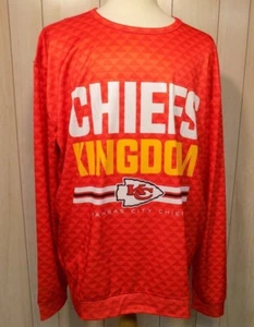 Kansas City Chiefs NFL Team Apparel Men's Shirt Size 2XL Long Sleeves Polyester - Picture 1 of 6