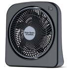 9" Dual Power Portable Fan, Indoor/Outdoor Use, 3 Speeds,  Black