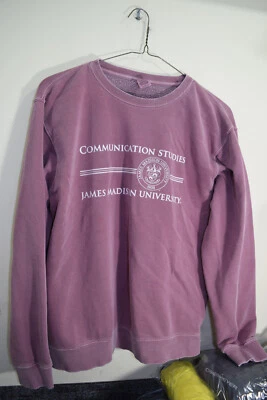 复古 James Madison University VA JMU 通讯研究 卫衣 男式 M — 第 1/4 张图片