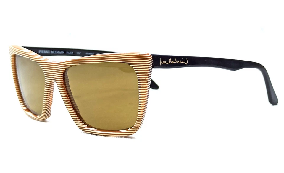 Raras gafas de sol cuadradas Pierre Balmain años 80 París genuinas al aire libre niños y niñas Foto 1 de 4
