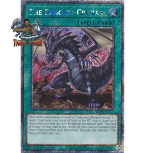Yugioh! 1x El Colmillo de Critias RA04-EN255 Platino Secreto Raro 1ª Edición Casi Nuevo - Imagen 1 de 1