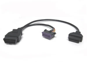 OBD2 Y Splitter Cable OEM snap-in fits Audi / VW Euro OBDII Purple - Picture 1 of 4