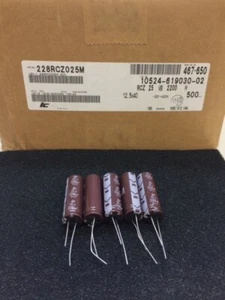 228RCZ025M ILLINOIS TAPA ALUMINIO 2200UF 25V 12,5x40 RADIAL 6 PIEZAS - Imagen 1 de 1