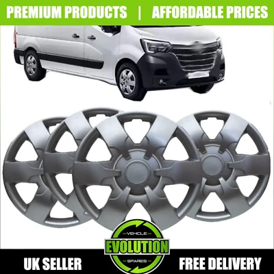 16" WHEEL TRIMS HUB CAPS COVERS TRIMS TO FIT RENAULT MASTER 2010-2025 - Image 1 of 4