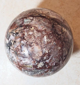 Brekziierter Fluorit große 86 mm Kugel für Wohndeko oder Sammlung oder Geschenk 5214 - Bild 1 von 10