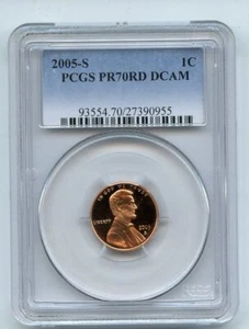 2005 S 1C Lincoln Cent PCGS PR70DCAM - Picture 1 of 1