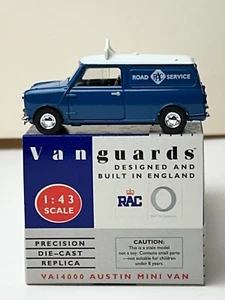 Vanguards 1:43 Scale Diecast Austin Mini Van, RAC with Box - Picture 1 of 17