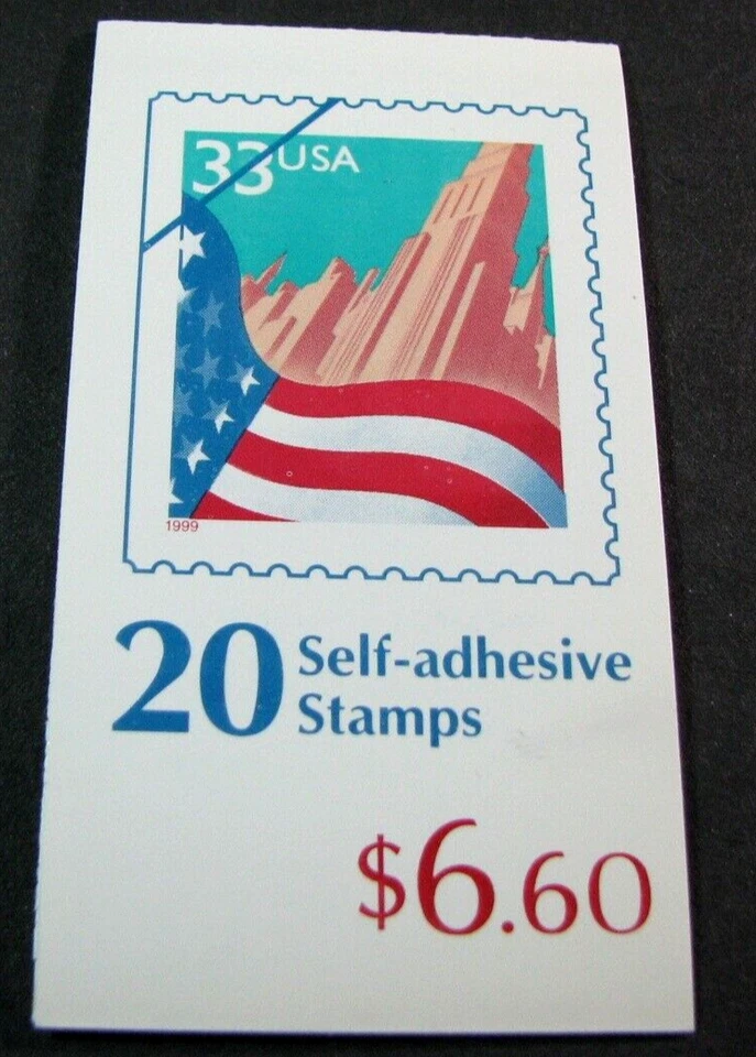 US Booklet Stamp Scott# BK 276 City Flag P#1111 1999 L746 - Image 1 of 1