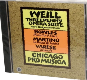 Reference Recordings CD RR-29 WEILL Three Penny Suite Chicago Pro Musica 1989 SS - Picture 1 of 2