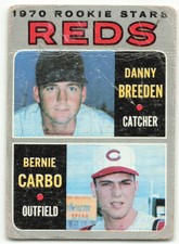 1970 TOPPS REDS ROOKIES - DANNY BREEDEN/BERNIE CARBO CINCINNATI REDS #36