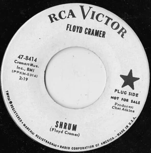 Shrum / Tomorrow's Gone / Floyd Cramer  (Promo) VG - Picture 1 of 2
