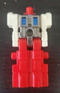 Takara Robotech Blockman Robolinks RED & WHITE w/ Blue Chest 1984 Japan 2" Fig - Picture 1 of 4