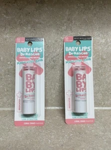 Maybelline Baby Lips Dr Rescue Coral Crave Bundle of 2 - Picture 1 of 1