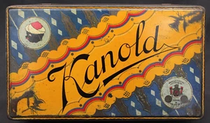 Alte Sehr Selten Blechdose Süßigkeiten Bonbon Kanold Italienischer Markt - Bild 1 von 10