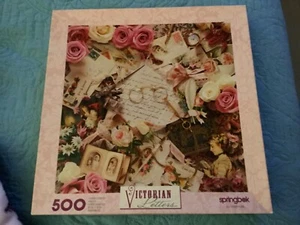 Springbok By Hallmark Victorian Letters 500 Piece Jigsaw Puzzle Made in USA 1997 - Picture 1 of 5