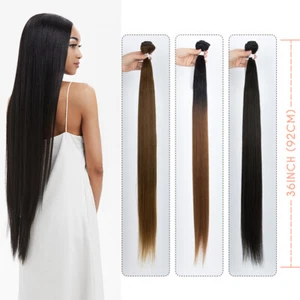 9A Weave Sew In Weft Hair Extensions Weft Remy Human Hair 100gr - Picture 1 of 31