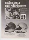 advertising Pubblicità-CASCO MOTO AGV  1976 -AGOSTINI CECOTTO HELMET VINTAGE