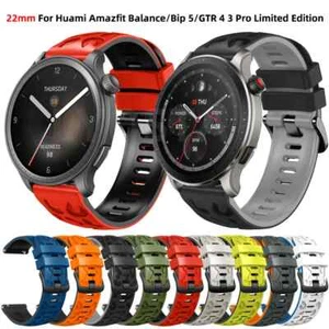 Banda de silicona para Amazfit Bip 6 5 Cheetah Stratos 3 Pace Balance GTR 4 3 2 correa - Imagen 1 de 23