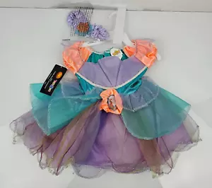 Costume Disney Baby Ariel la Sirenetta Tutù Abito Halloween NUOVO - Foto 1 di 8