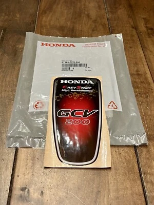 Calcomanía adhesiva HONDA GCV200LA 87169-Z9W-800 genuina OEM Foto 1 de 2