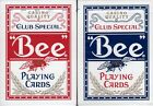 "Bee" jeu de cartes à jouer standard rouge et bleu poker taille USPCC qualité casino