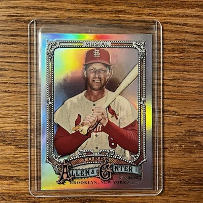 Tarjeta refractora cromada Stan Musial 2025 Topps Allen & Ginter #64 Cardinals  Foto 1 de 2