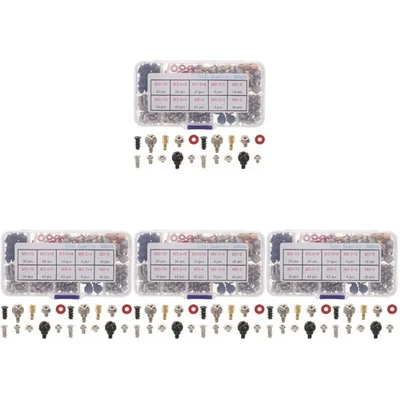  4 Juegos Placa Base Tornillo Clasificado Contraunk Tornillo Ordenador - Imagen 1 de 4