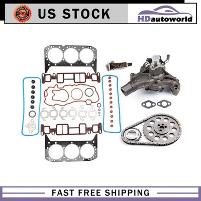 For 99-05 Chevrolet GMC Jimmy 4.3L Head Gasket Set & Timing Chain Kit Water Pump - Image 1 of 2
