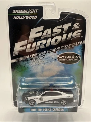 Greenlight Limited Edition Fast & Furious 2011 Rio Police Charger 1:64 Diecast - Image 1 of 2