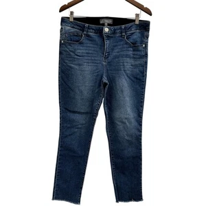 Wit & Wisdom Damengröße 14 Charlotte mittelhoher Bund Knöchel-Skimmer Jeans Blau - Bild 1 von 9