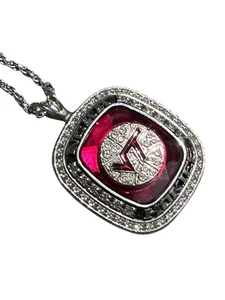 NCAA Jostens Virginia Tech Hokies Volleyball Pendant On Sterling Chain - Bild 1 von 11