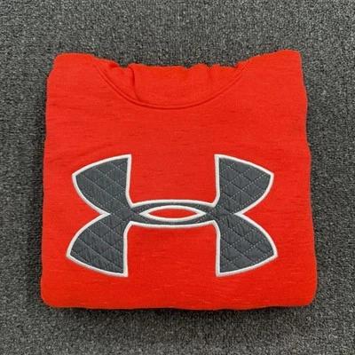 Sudadera con capucha Under Armour Cold Gear para mujer cuello falso suelta naranja melocotón talla mediana Foto 1 de 4