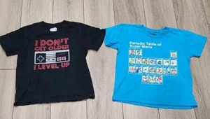 Nintendo Super Mario Graphic Tshirts Youth XS Lot Of 2 - Picture 1 of 6