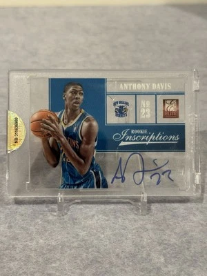 2012-13 Elite Anthony Davis Rookie Inscriptions On Card Acetate RC Auto SP - Image 1 of 2