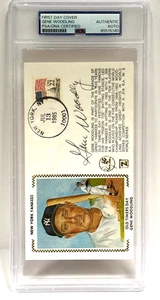Gene Woodling Signed FDC New York Yankees Cachet PSA 85515140 - Picture 1 of 2