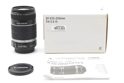 [MINT in Box] Canon EF-S 55-250mm f/4-5.6 IS Telephoto Zoom Lens from Japan - Image 1 of 4
