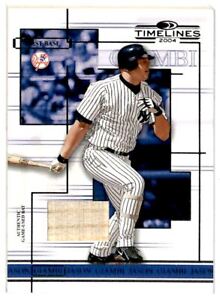 2004 Donruss Timelines Material Jason Giambi Bat New York Yankees #23