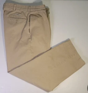 POLO RALPH LAUREN MENS GOLF PANTS, Sz 35x30, Tan Khakis, Solid, Chino, Pleated - Picture 1 of 12
