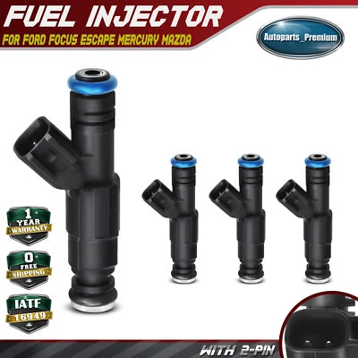 4x Inyector de combustible para Ford Focus 2005-2007 Escape Mercury Mariner Mazda Tribute Foto 1 de 4