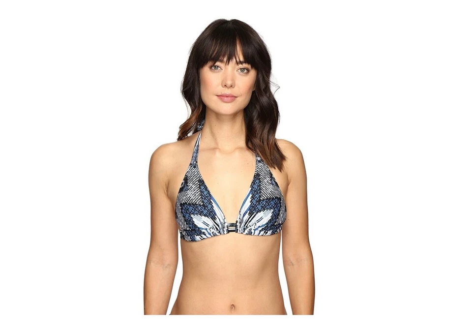 Top halter copa D rojo Carter azul índigo talla 34D 6882 Foto 1 de 1