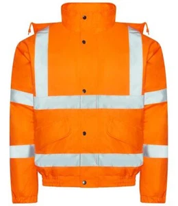 Pro RTX Alta Visibilidad Hi Amarillo O Naranja Trabajo Bomber Chaqueta S-5XL - Imagen 1 de 3