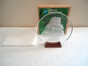 Palla Vintage n.5350-00 Acrilico Impressioni Clipper Nave "Oggetto Bellissimo " - Foto 1 di 15