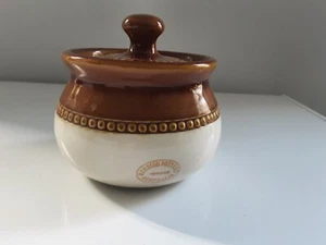 BENDIGO POTTERY HERITAGE AUSTRALIA SLOTTED LID SUGAR BOWL. - Picture 1 of 8