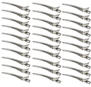 30 Pack Duck Bill Hair Clips Rustproof Metal Curl Clips for Hair Styling - Picture 1 of 6