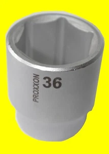 PROXXON 23429 Tuerca Llave 36mm Accionamiento 12,5mm (1/2") NUEVO - Imagen 1 de 3